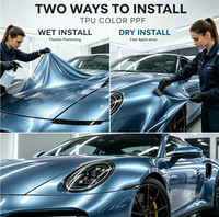 Film de protection décoratif pour voiture UPTF, rouleaux de film PPF couleur brillante pleine longueur 1,52*3M, film protecteur de peinture TPU teinté