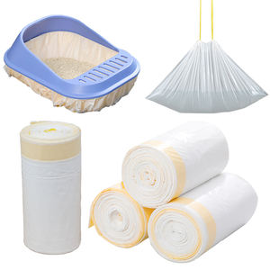 Saco plástico biodegradável compostável para embalagem de maca de gato, saco plástico para lixo de animais de estimação, saco de plástico personalizado para maca de gato - Product Image 3