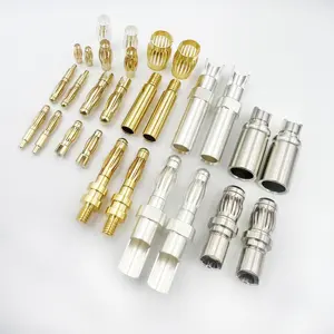 Banana Plug Welding Wire Terminal Brass Gold-plated Cheap Pin Jack PCB Board Wiring Copper Needle Aviation Medical Treatment