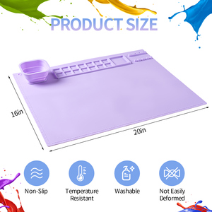 Bán Chạy Thảm Thủ Công <span class=keywords><strong>Silicon</strong></span> Cỡ Lớn Thảm Thủ Công Chống Dính Thảm Vẽ Bằng Silicone Cho Trẻ Em - Product Image 4