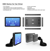 Tablette de véhicule 7 pouces avec support magnétique, deux ports USB, système de navigation GPS, tablette avec broche Pogo, taximètre