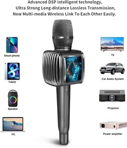 Mini Altavoz Estéreo Profesional de Bajo <span class=keywords><strong>Precio</strong></span> G6Pro, Micrófono Inalámbrico <span class=keywords><strong>para</strong></span> Karaoke, Canta Canciones, Graba Canciones, Grabación <span class=keywords><strong>para</strong></span> Fiestas, KTV - Product Image 5