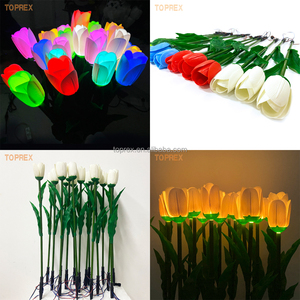 Toprex <span class=keywords><strong>Fiori</strong></span> di Tulipano Artificiali LED Realistici di Alta Qualità per Decorazioni Natalizie, Matrimoni <span class=keywords><strong>e</strong></span> Pareti - Product Image 4