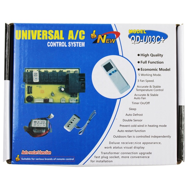 QD-U03C+ Honeycool Universal Air Conditioner Control Board A/C System Durable Metal Main PCB Motherboard Compatible for Home Use