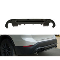 Noir brillant fourni par le fabricant pour BMW X1 F48 LCI 2020-2022 M Diffuseur de sac étanche MP Lèvre arrière Pare-chocs de voiture