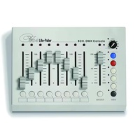 Console DMX 8 canaux pour le contrôle d'éclairage avec fonctions Chaser/Flash et connecteurs XLR/RJ11