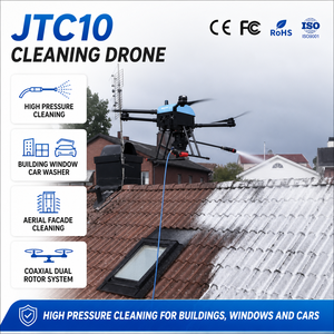 โดรนทำความสะอาด JTC10 เครื่องฉีดน้ำแรงดันสูงสำหรับอาคาร หน้าต่าง และรถยนต์ ระบบโรเตอร์คู่แบบโคแอกเชียลไฟฟ้า - Product Image 1