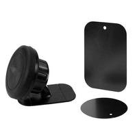 Support de téléphone magnétique flexible à 360 degrés en ABS, idéal pour tableau de bord de voiture, bureau et lit – Meilleure vente