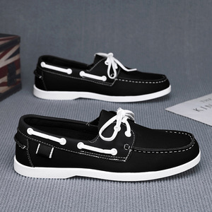 Chaussures <span class=keywords><strong>bateau</strong></span> mocassins décontractées pour hommes, logo personnalisé tendance 2025, pour le bureau, les affaires, chaussures à lacets - Product Image 4