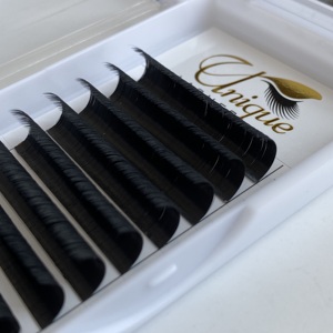 Extensions de <span class=keywords><strong>cils</strong></span> en camélia L M LC LD LB C D CC DD Curl 0.03 0.05 0.07mm en PBT coréen, naturelles, douces, faites à la main, pour un volume accru - Product Image 5