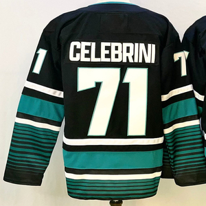 Maglie da Hockey Cucite per Uomo 71 Macklin Celebrini 72 William Eklund 77 Michael Misa 39 Logan Couture 2 Will Smith - Product Image 4