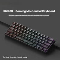 Clavier de jeu mécanique K81 personnalisable à trois modes, 2,4 GHz, rétroéclairage RVB, USB Type-C, 87 touches, échange à chaud, plug & play