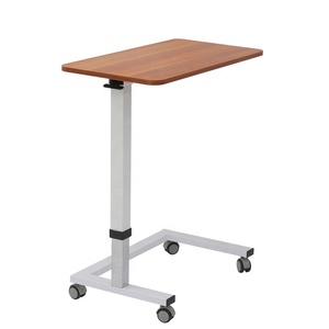 Mesa de jantar móvel de cabeceira para equipamentos hospitalares de madeira maciça natural, mesa de computador - Product Image 1