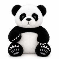 Peluche personnalisée réaliste Panda avec griffes et patins, idéale pour les cadeaux d'anniversaire et les détaillants de boutiques