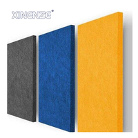 Panneaux acoustiques modernes pour bureau JC multicolores en fibre de polyester 100% absorbant le son, réduction du bruit de 90%, design graphique 3D