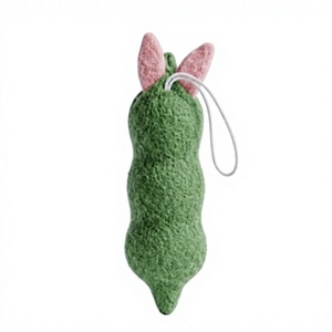 Meilleur ensemble d'animaux en laine certifiée 100% faits main de l'Himalaya (lapin, ours, panda) pour décoration murale de Noël, écologique - Product Image 5
