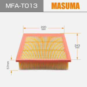 MFA-T013 japon MASUMA moteur filtre à Air pour Lexus RX <span class=keywords><strong>TOYOTA</strong></span> Camry <span class=keywords><strong>YARiS</strong></span> 17801-31130 17801-31131 - Product Image 2