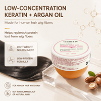 Masker Kondisioner Rambut Manusia Grosir, Krim Pelembut Bernutrisi Mendalam untuk Wig Rambut Asli, Perawatan Penghalus, Menghaluskan, Mengkilapkan, dan Meluruskan Rambut