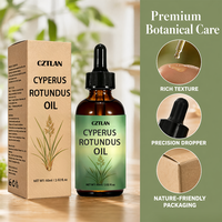 Aceite Orgánico Puro de Cyperus Rotundus de Marca Blanca para Piel, Cuerpo y Cabello: Suero Reparador, Hidratante y Suavizante Post-Afeitado