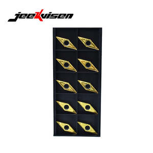 Jeekvisen VBGT1604 04-YL Inserto de carburo de tungsteno para herramientas de corte de torneado CNC para procesamiento de aluminio para insertos de acero VCGT/VBGT" - Product Image 6