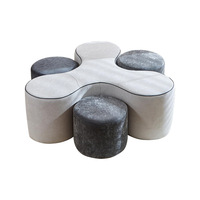 Kreatives Möbel-Sofa-Set Modulare Kompressions-Schaumstoff-Spieltisch-Stuhl-Kombination Spezialgeformte Sofakissen-Kombination