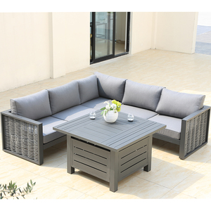 OSMEN DRESDEN Sofa Set <strong>Furniture</strong> 5pcs Set <strong>Garden</strong> <strong>Corner</strong> Sofa <strong>Rattan</strong> Chair for Patio Terrace - Product Image 2