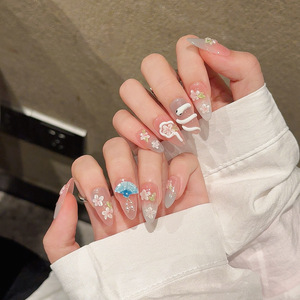 Diseño #2185 alta calidad Etiqueta Privada serpiente Prensa <span class=keywords><strong>en</strong></span> <span class=keywords><strong>uñas</strong></span> DIY hecho a mano desmontable acrílico 3D flor <span class=keywords><strong>uñas</strong></span> artificiales - Product Image 3