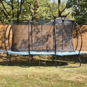 Zoshine Trampolin für Draußen Oval mit UV-getesteten Extra Dicken Polstern und Netz Einfache Montage Familien-Fitness Extra Großes Trampolin - Product Image 1