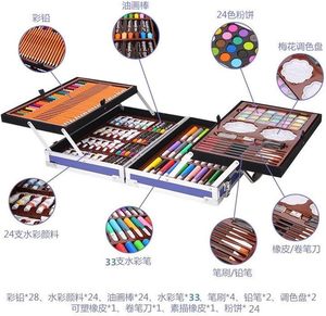 ชุดอุปกรณ์ระบายสีพกพา 145 สี สำหรับเด็กผู้หญิง ชุดอุปกรณ์ศิลปะสำหรับเด็ก ชุดวาดภาพ - Product Image 3