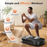Plateforme vibrante puissante ABS pour usage domestique, machine d'exercice à vibrations verticales pour le corps entier, brûleur de graisse