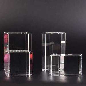 Bloc de verre laser 3D brillant K9 vierge, personnalisable avec photo gravée, en vrac, prêt à être expédié, idéal pour cadeaux - Product Image 3