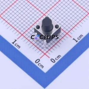 TS-1095PD-A6B3-D2 Tactile Switch Through hole-4P,6x6mm Switch Single Pole Single Throw Round Button 2.5N Through Hole - Product Image 1