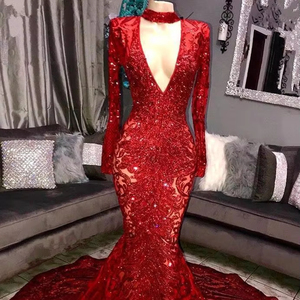 On Sale Deep Red Wedding Dresses A-Line Silhouette, Floor-Length |  Alibaba.com
