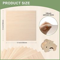 Planches de bois de balsa modernes non finies pour découpe laser, modèles architecturaux DIY, projets de menuiserie - Plaques de bois lisses