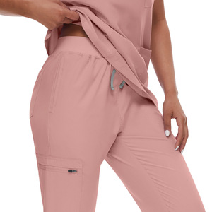 <span class=keywords><strong>Divisa</strong></span> Infermieristica alla Moda con Scollo a V e Maniche Corte, Uniforme Sanitaria per Uomini e Donne - Product Image 6