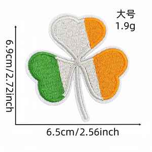Nueva Colección Grande de Parches Bordados Termoadhesivos del Día de San Patricio, Trébol de Cuatro Hojas, Cuatro Tamaños, para Decoración de Camisetas y Sudaderas - Product Image 3