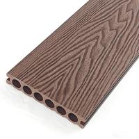 Plancher composite bois-plastique extérieur Bingjie, revêtement de sol bicolore gaufré WPC