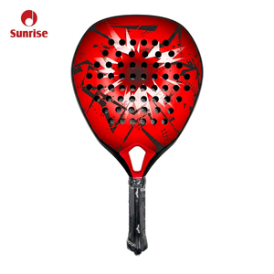 Raquette <span class=keywords><strong>de</strong></span> padel SUNRISE SA009 en <span class=keywords><strong>fibre</strong></span> <span class=keywords><strong>de</strong></span> carbone, forme goutte d'eau, avec filet en <span class=keywords><strong>fibre</strong></span> <span class=keywords><strong>de</strong></span> <span class=keywords><strong>verre</strong></span>, logo personnalisé et design diamant, haute qualité, faible MOQ - Product Image 4