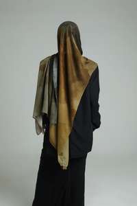 控えめなブランドの女性用オンブレプリントモダールヒジャブスカーフ70x180cm通気性のあるプリント織りヒジャブショール（カスタムロゴ付き） - Product Image 2