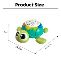 Jouet musical éducatif en forme de tortue pour bébés, jouet lumineux pour ramper avec effets sonores et lumineux, jouet sensoriel en plastique pour nourrissons
