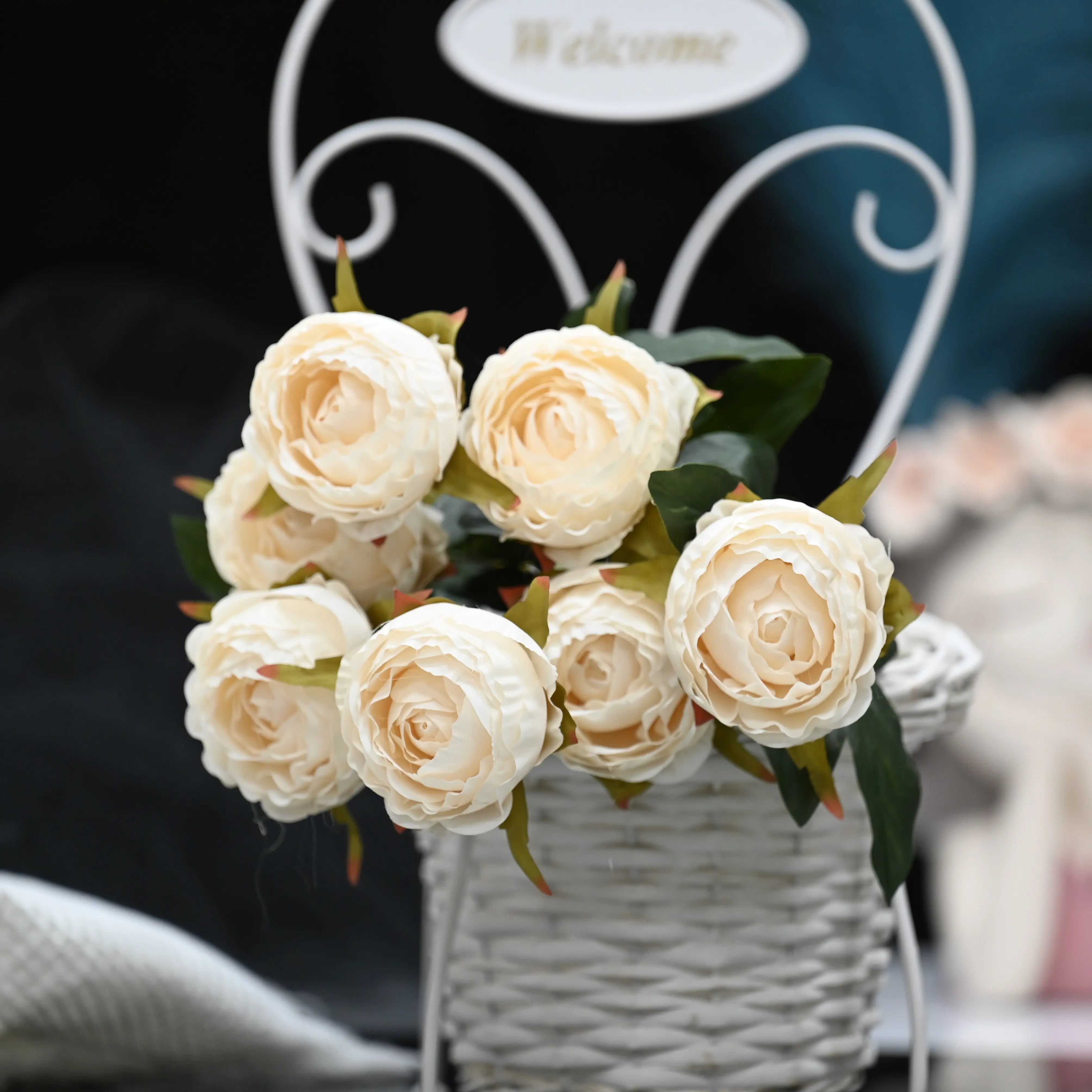 Dekorasyon için yapay çiçekler ipek toplu ucuz ev çiçek toptan düğün