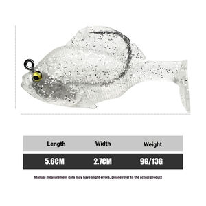 Venta al por mayor de cebos blandos realistas en forma de pez: cabeza de plomo/envuelto en plomo, anzuelo único para pesca en mar y curricán - Product Image 5