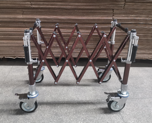 एल्यूमीनियम मिश्र धातु मुड़ा अंतिम संस्कार गाड़ी कास्केट ट्राली चर्च ट्रक ताबूत गाड़ी - Product Image 4