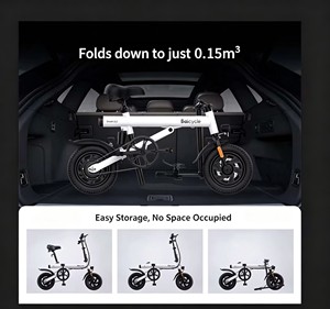 <span class=keywords><strong>Bicicleta</strong></span> Eléctrica Plegable con Batería de Litio de 48V en el Portaequipajes Trasero, Cuadro de Aleación de Aluminio, Motor de 500W, Frenos de Disco E-ABS para Bicicletas Pequeñas - Product Image 4