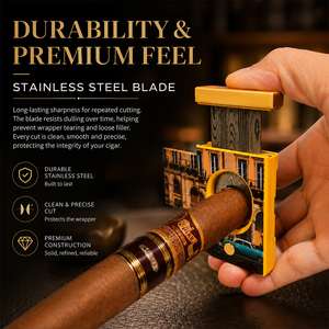 Cortador de Cigarros Portátil de Viaje con Diseño de Graffiti Urbano, Punzón Recto para Cigarros, Accesorios de Lujo para Cigarros - Product Image 4