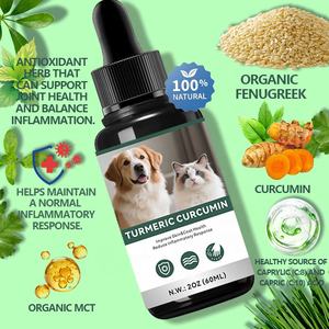 Gouttes de curcuma et de curcumine personnalisées pour chats et chiens, renforcement immunitaire, équilibre du système de santé, complément alimentaire pour animaux de compagnie, curcuma et curcumine liquides - Product Image 3