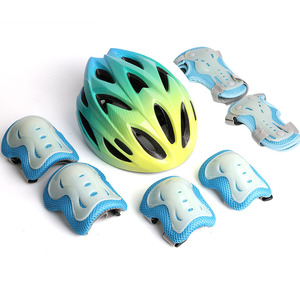 Ensemble de protection fluorescent lumineux pour enfants : casque, genouillères et coudières anti-chute pour le roller et le vélo - Product Image 6