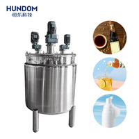 Mélangeur homogène électrique à double couche en acier inoxydable pour crèmes et liquides, avec cuve de chauffage