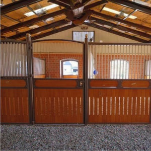 Luxe Europese Stijl Paardenstal 4X4M Op Maat Gemaakte Stalen Frame Paardenstallen Vergemakkelijken Paardenverzorging - Product Image 2