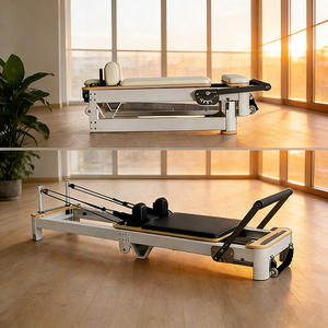Reformer <span class=keywords><strong>de</strong></span> Pilates en aluminium <span class=keywords><strong>de</strong></span> haute qualité, <span class=keywords><strong>pliable</strong></span>, pour le yoga et le fitness - Product Image 5